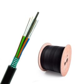 গুণ  Loose Tube Stranded GYTS Outdoor Aerial  Duct 24 Core Single Mode Fiber Optic Cable কারখানা