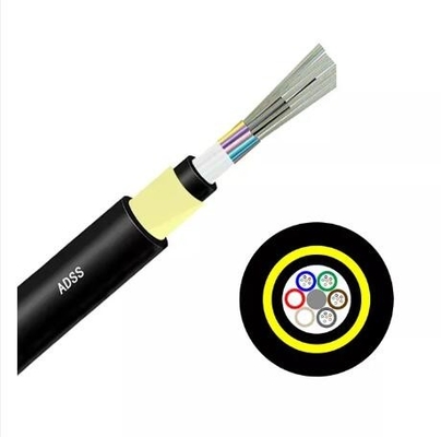 আউটডোর 12 24 32 48 72 96 144 কোর কমিউনিকেশন ক্যাবল Adss G652d ফাইবার অপটিক ক্যাবল