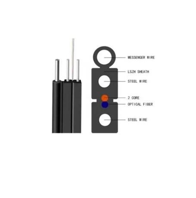 আউটডোর 1 কোর 2 কোর 4 কোর স্ব-সমর্থন G657a1 G657a2 9/125 FTTH ড্রপ ক্যাবল