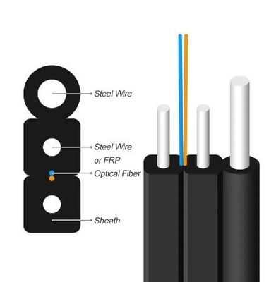 1f কোর ড্রপ কোর G.657A2 আউটডোর FTTH এয়ারল ড্রপ ক্যাবল GJYXCH/GJYFXCH ফাইবার অপটিক ক্যাবল