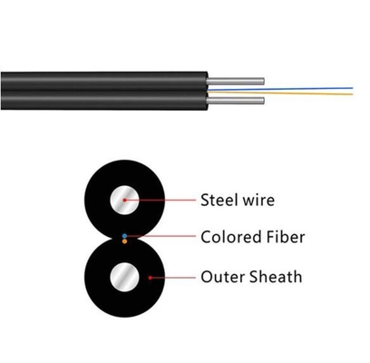 FTTH ড্রপ ক্যাবল 1fo G657A ফাইবার অপটিক ক্যাবল