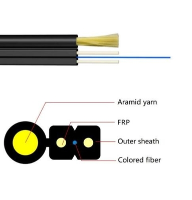 FTTH ড্রপ ক্যাবল 1fo G657A ফাইবার অপটিক ক্যাবল