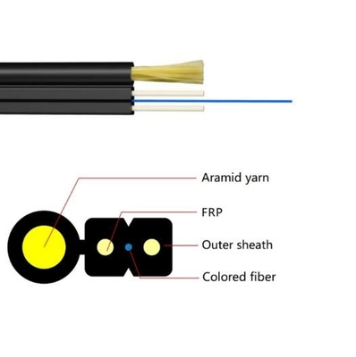 FTTH ড্রপ ক্যাবল 1 CORE G657A2 G657A1 ফাইবার অপটিক ক্যাবল
