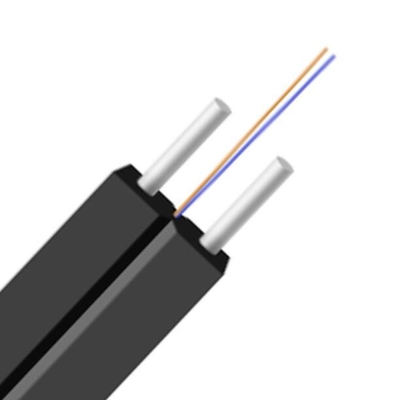 ইনডোর FTTH ড্রপ ক্যাবল, FRP শক্তি Memeber, 1-12F,Choice Of OS2/OM2/OM3/OM4,LSZH