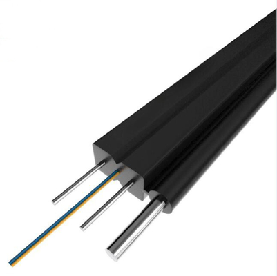 4 কোর ফ্ল্যাট স্ব-সমর্থন FTTH আউটডোর ড্রপ ফাইবার অপটিক ক্যাবল Gyfxtby