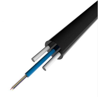4 কোর ফ্ল্যাট স্ব-সমর্থন FTTH আউটডোর ড্রপ ফাইবার অপটিক ক্যাবল Gyfxtby
