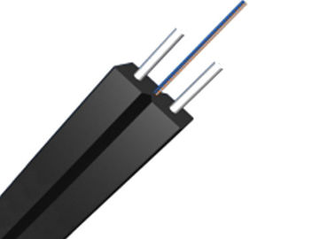 1-24 কোর SM G657A1 সাঁজোয়া ফাইবার ড্রপ কেবল FTTH নেটওয়ার্ক LSZH ইনডোরের জন্য কালো জ্যাকেট