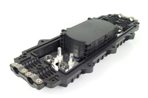 36 কোর অপটিক্যাল ফাইবার কেবল জয়েন্ট ক্লোজার অনুভূমিক প্রকার কালো রঙ