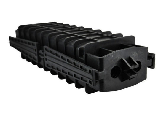 36 কোর অপটিক্যাল ফাইবার কেবল জয়েন্ট ক্লোজার অনুভূমিক প্রকার কালো রঙ