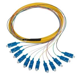 এসসি / এপিসি একক মোড ফাইবার অপটিক Pigtail Simplex / দ্বৈত কর্ড প্রকার ই এম
