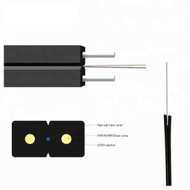 GJXH4C ড্রপ কেবল ইনডোর FTTH ড্রপ কেবল 2 কোর একক মোড ফাইবার অপটিক কেবল