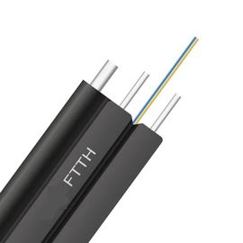 PVC বা LSZH জ্যাকেট মেসেঞ্জার ওয়্যার Ftth ড্রপ কেবল ফাইবার অপটিক