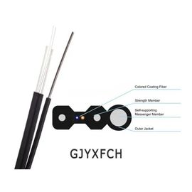 PVC বা LSZH জ্যাকেট মেসেঞ্জার ওয়্যার Ftth ড্রপ কেবল ফাইবার অপটিক