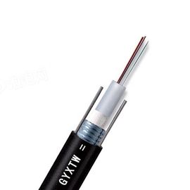 8.9 মিমি ক্যাবল ব্যাসার্ধ GYXTW 12 কোর G652D কেন্দ্রীয় লস টিউব আউটডোর এরিয়াল এবং ডক্ট পিই জ্যাকেট সহ ফাইবার অপটিক ক্যাবল তার
