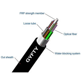 FRP 122-144 কোর GYFTY G652D আউটডোর ফাইবার অপটিক কেবল