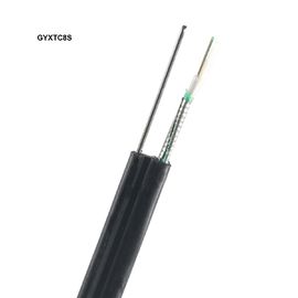 GYXTC8S HDPE কালো বাইরের শীথ আউটডোর ফাইবার অপটিক কেবল ইউনি-টিউব চিত্র 8 আকৃতির একক তারের মেসেঞ্জার