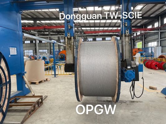 48 ফাইবার OPGW আউটডোর ফাইবার অপটিক কেবল এরিয়াল গ্রাউন্ড ওয়্যার স্টেইনলেস স্টীল অপটিক্যাল ইউনিট