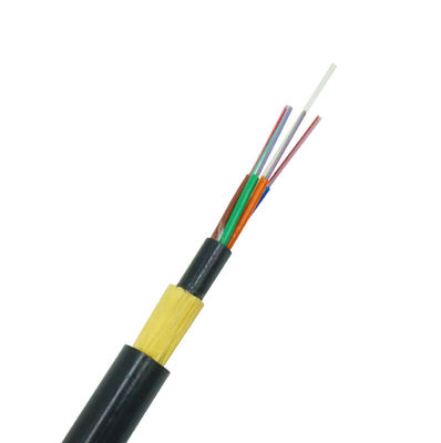 OEM 6 কোর ডাবল শীথ ঢিলা টিউব ব্যাক সাপোর্টিং এরিয়াল কেবল নন-মেটালিক ADSS ফাইবার অপটিক কেবল দীর্ঘ জীবনকাল